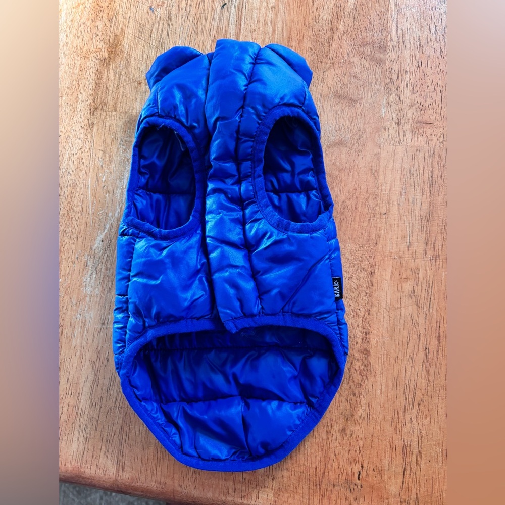 Bark XS/S Puffer Dog Vest Blue